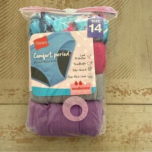 Hanes Women's Comfort Period Underwear -  size 14=28” waist